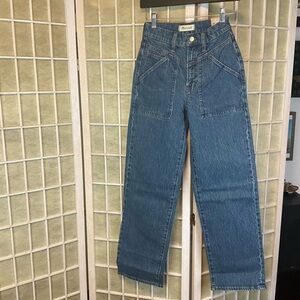 Madewell The Perfect Vintage Wide Leg Jean Size 24 NWT